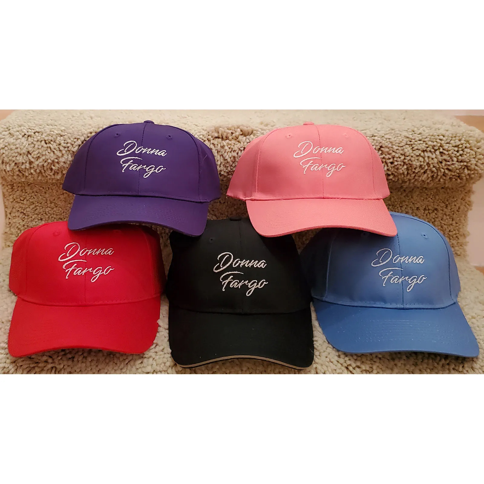Baseball Caps - Donna Fargo Embroidered Caps
