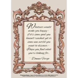 NEW! Donna Fargo Inspirational 5x7 Easel-Back Print